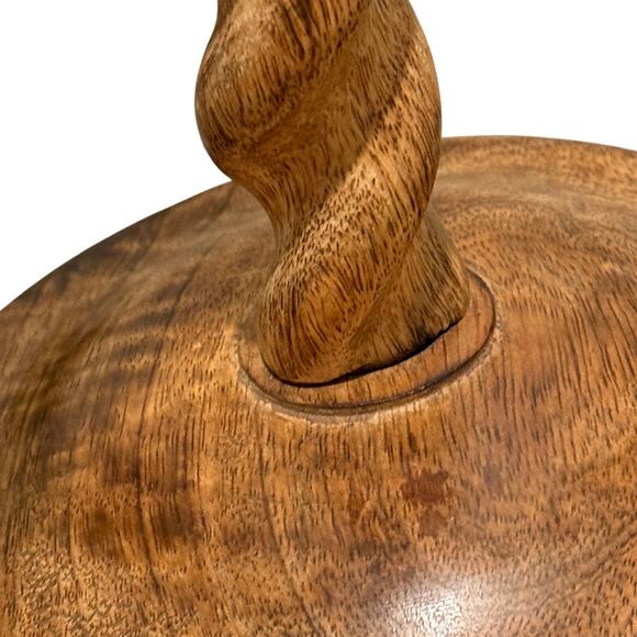 Vintage Wooden Barley Twist Cross with Base | Hand-Carved Holy Cross Decor - Picture 3 of 8